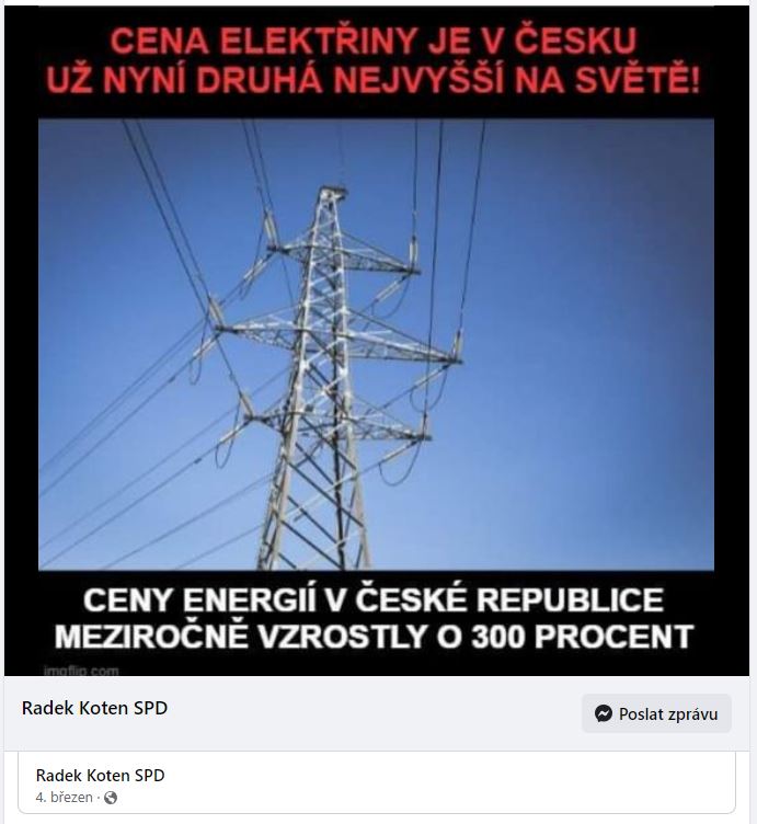 23) Cena elektřiny