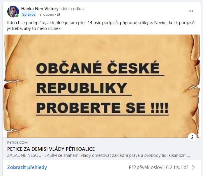 64) Petice za demisi vlády pětikoalice