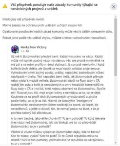 78) Blokace příspěvku