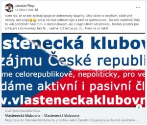 18) Poděkování Jaroslavu Flegrovi