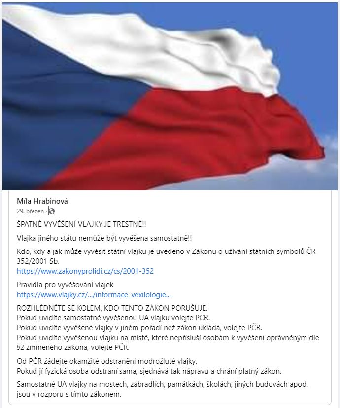 špatné vyvěšení