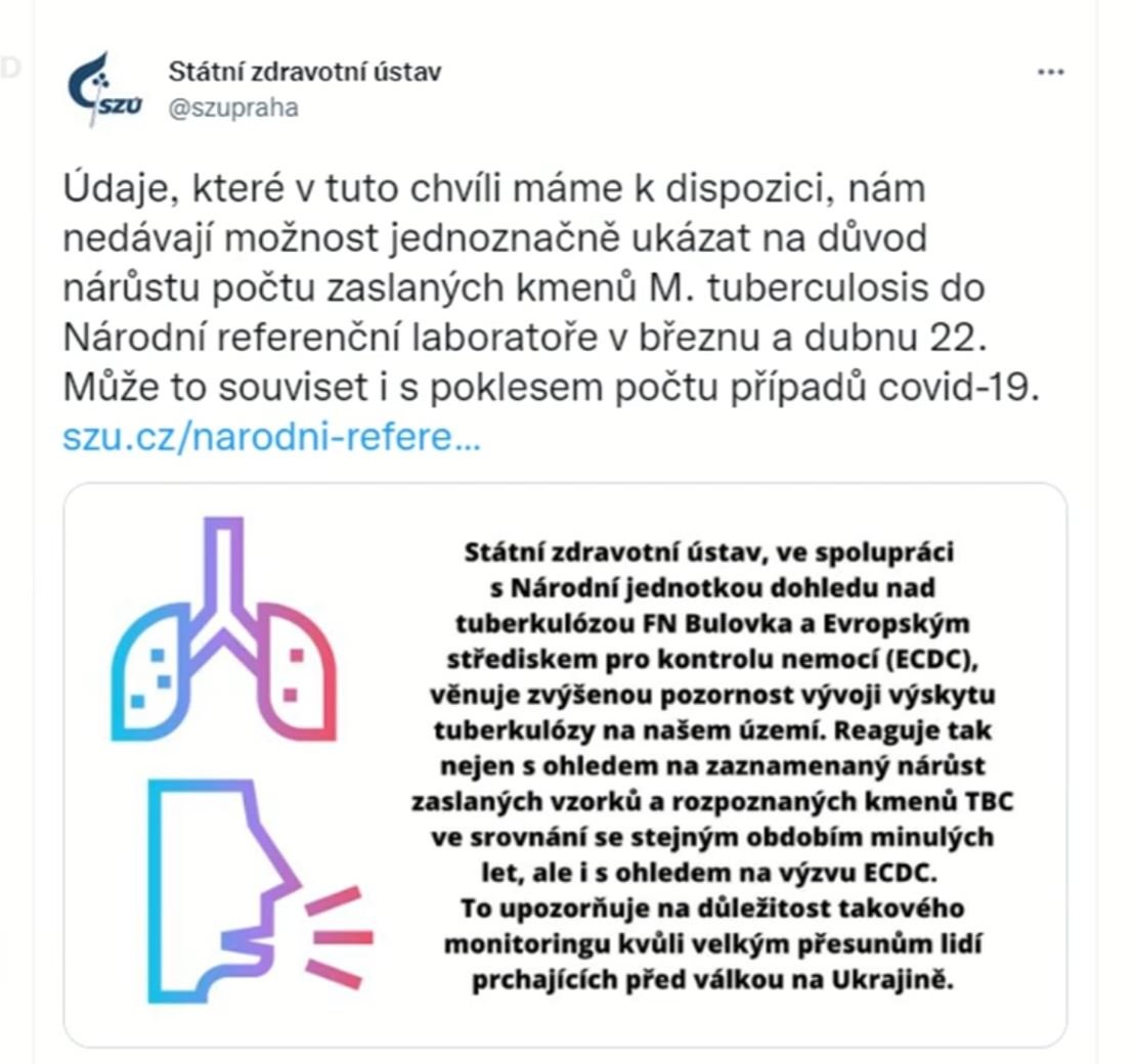 142) Přibývá počet případů tuberkulózy