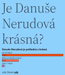 Kdo jí dal hlas?