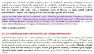 Bulíř versus Zdechovský