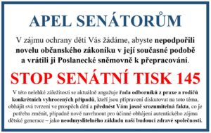 Apel senátorům